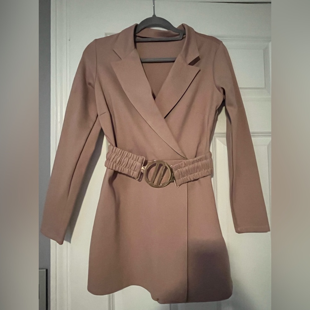 Tan Women’s Long sleeve Jumpsuit